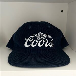 Coors Navy Corduroy Cap